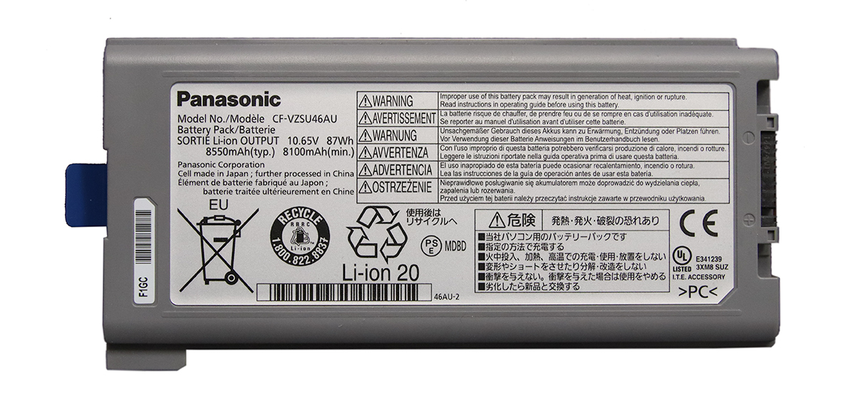 Panasonic Toughbook CF-31 and CF-53 Battery