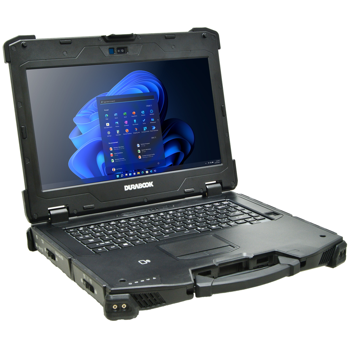 Durabook Z14 with Windows 11 screen
