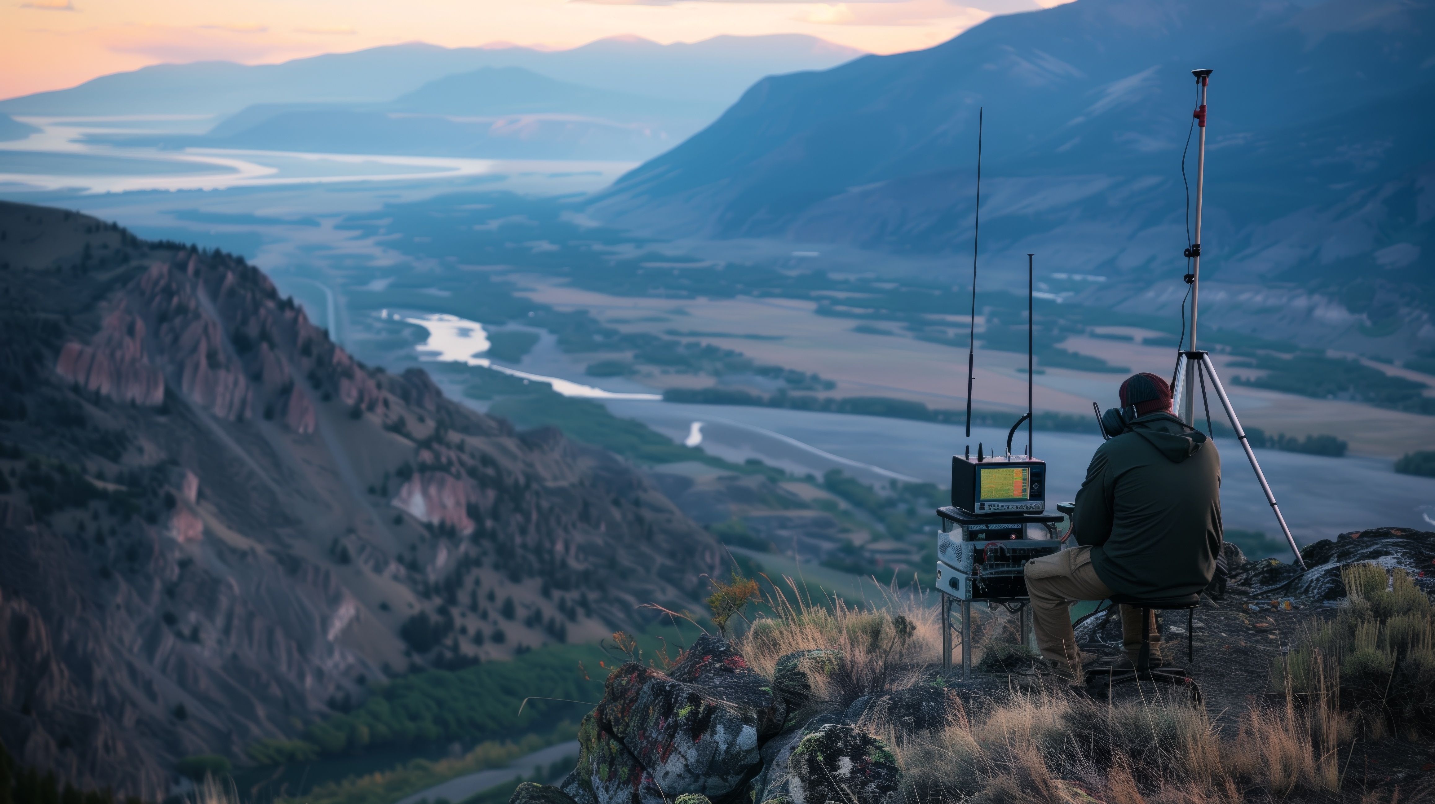 Ham Radio being used out side