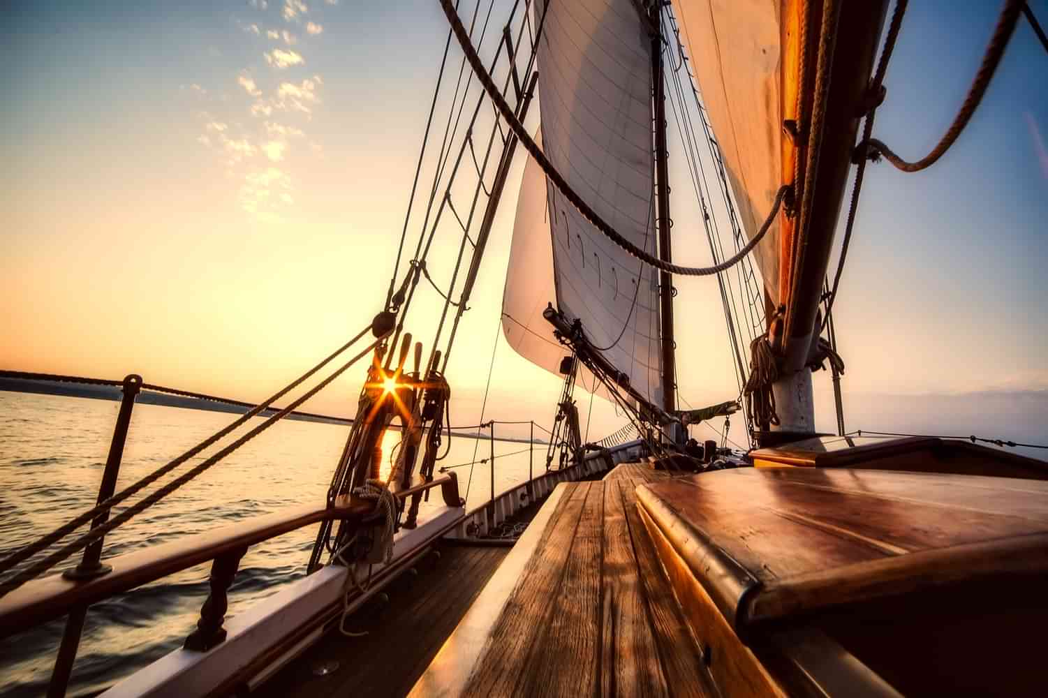 picture onboard a sailboat