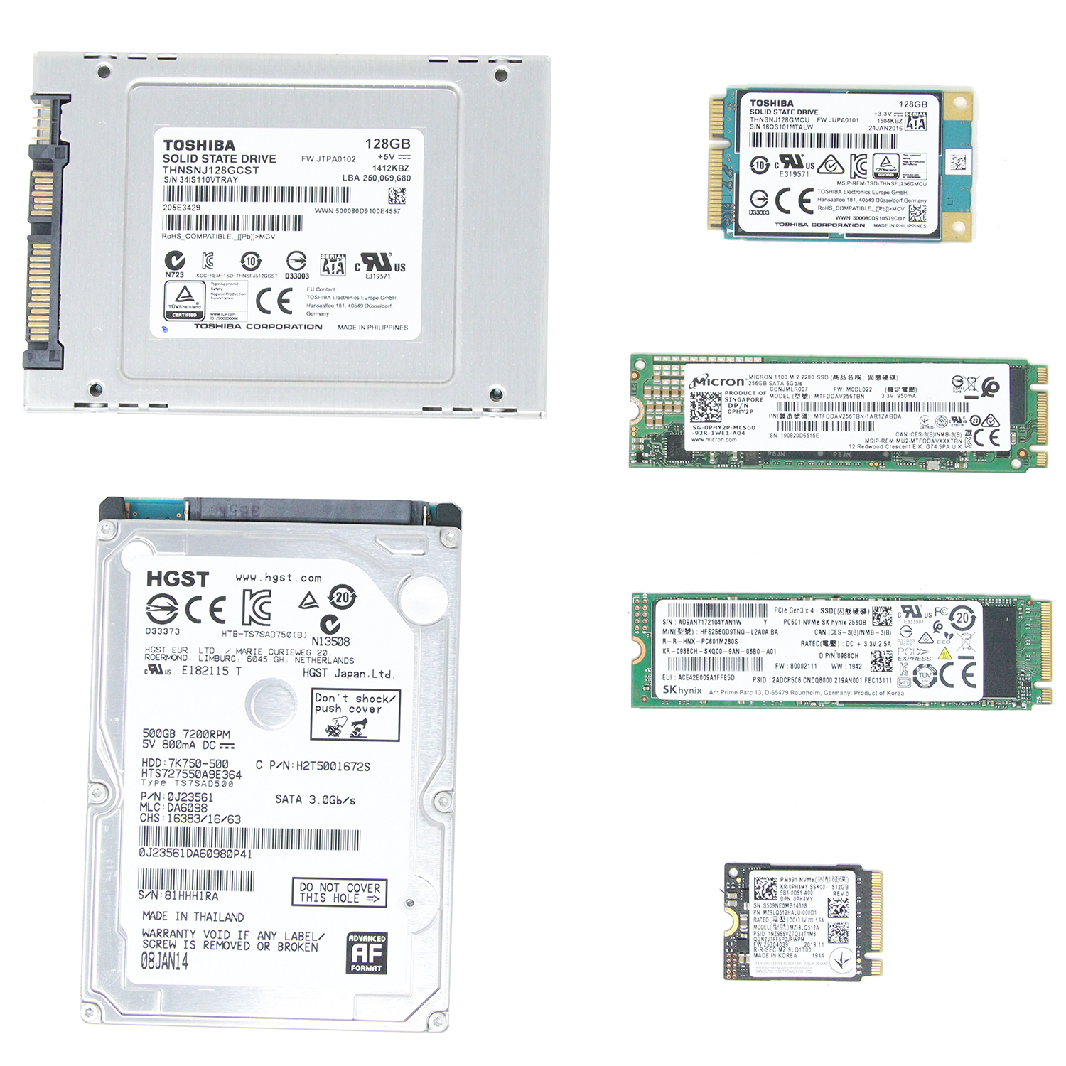 Different types of hard drives for rugged computers