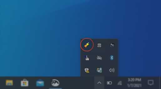 Wireless Switch Utility taskbar icon