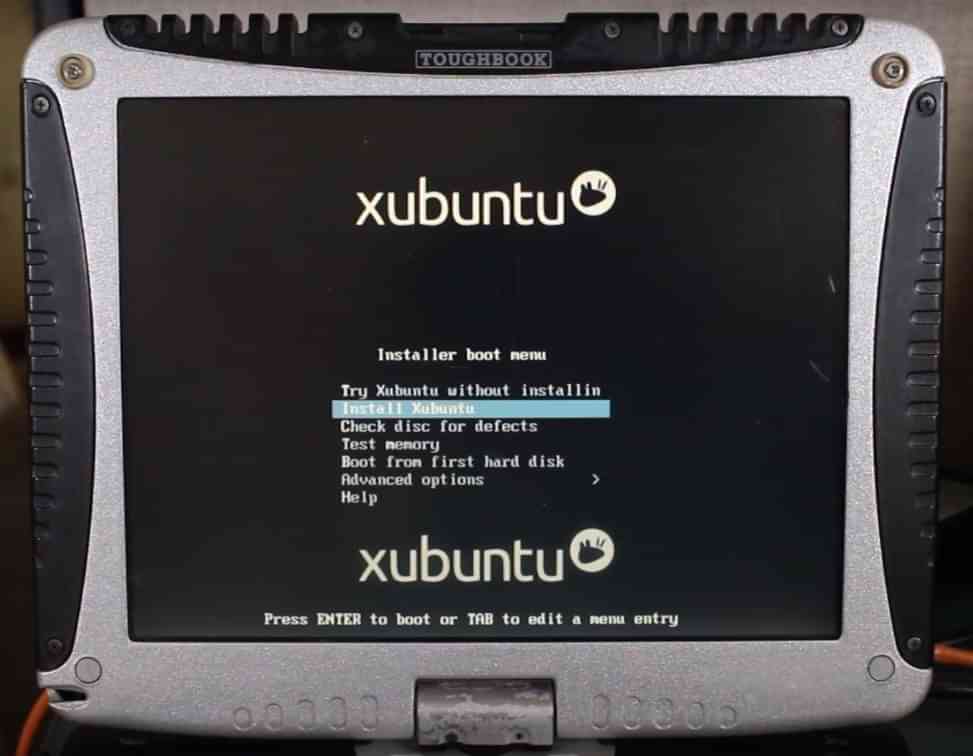 Installer Boot Menu